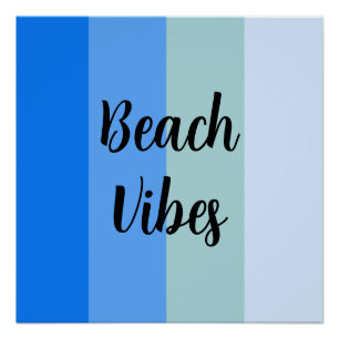 Poster Motif Bleu