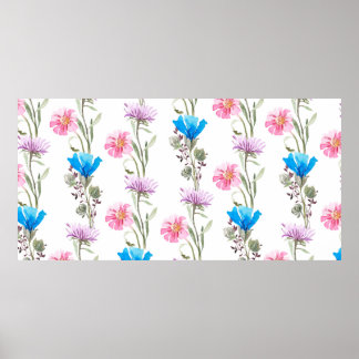 Poster Motif botanique aquarelle