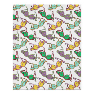 Poster Motif Bra multicolore