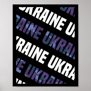 Poster Motif camouflage ukrainien Camouflage violet