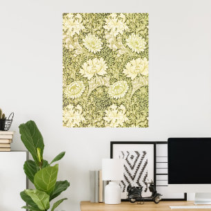 Poster Motif Chrysanthème de William Morris Vintage