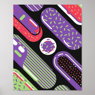 Poster Motif couleur Pop Art Candy