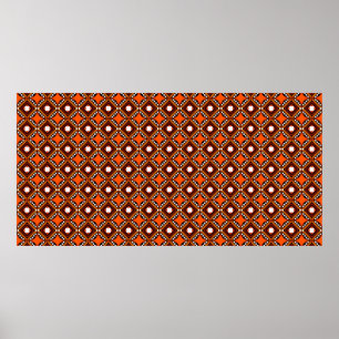 Poster Motif créatif sans couture avec dessin à la main g