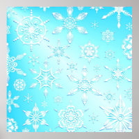 Motif Crystal Snowflakes