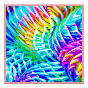 Poster Motif d'abstractions colorées