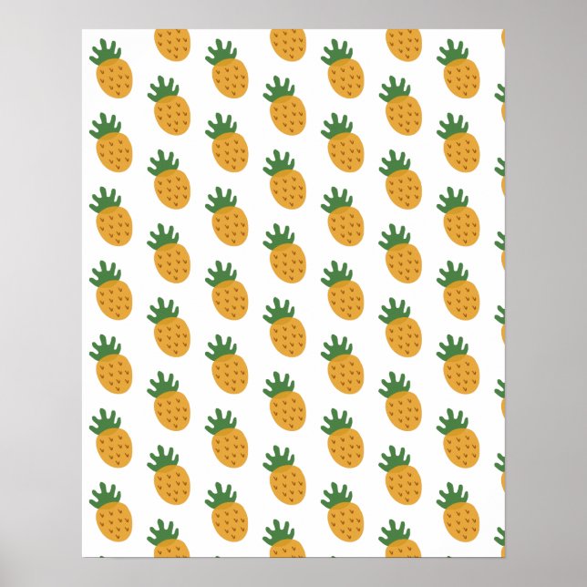 Poster Motif d'ananas mignon | FIV de Fertilité moderne (Devant)