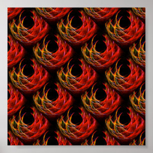 Poster Motif d'art abstrait élégant boho moderne mignon #