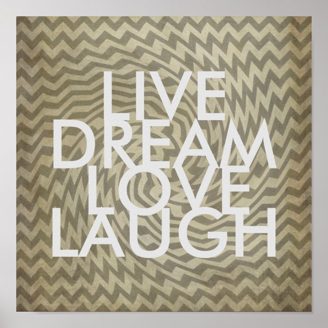 Poster motif d'art graphique avec devis texte (Devant)