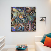 Motif d'art tendance rétro futuriste en marbre