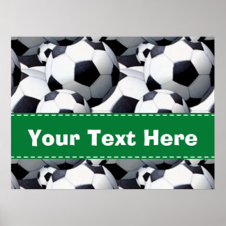 Poster Motif de balle de football