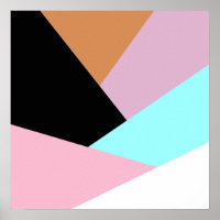 Motif de bloc de couleur géométrique abstrait mode