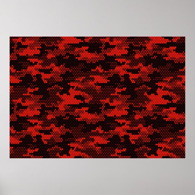Poster Motif de camouflage en toute transparence. Point n (Devant)