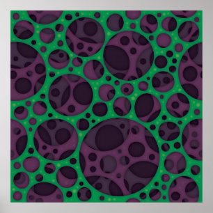 Poster Motif de conception de trous minces Abstraits Trip