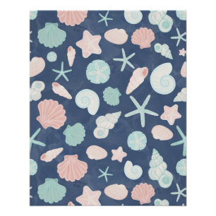 Poster motif de coquillages
