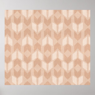 Poster Motif de corail extérieur de flèche d'étape   de