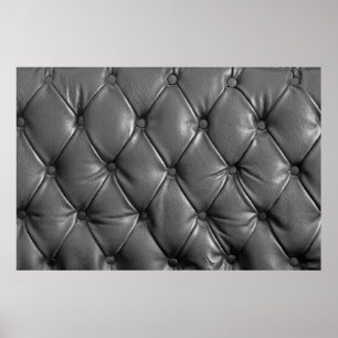Poster motif de couleur cuir noir authentique utilisant c