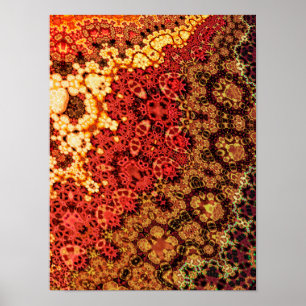 Poster Motif de crochet fractal