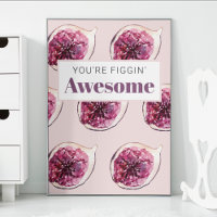 Motif de Fig violet moderne & Vous êtes Figgin' Aw