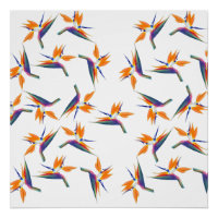 Motif de fleur d'oiseau de paradis