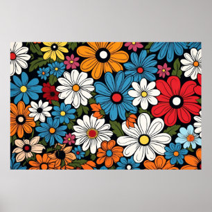 Poster Motif de fleur marguerite