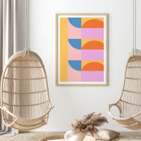 Motif de formes géométriques colorées modernes