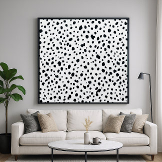Poster Motif de fourrure de chien dalmate
