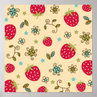 Motif de fraises