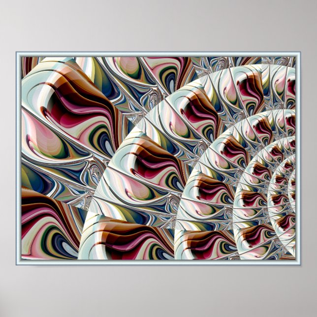 Poster Motif de la peinture torride (Devant)