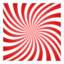 Motif de la spirale rouge et blanche - empreintes 
