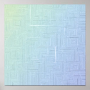 Poster Motif de labyrinthe en couches léger et aéré sans