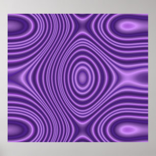 Poster Motif de ligne violette