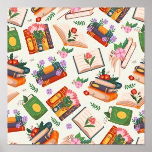 Poster Motif de livre