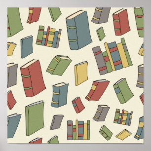 Poster Motif de livre