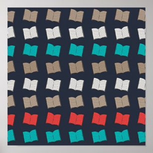 Poster Motif de livre