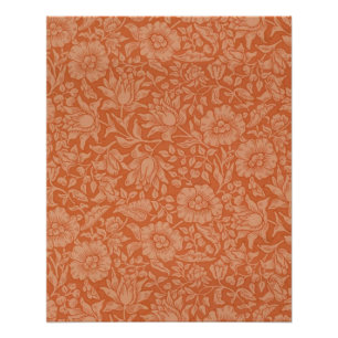 Poster Motif de Mauve de William Morris : Floral Terracot