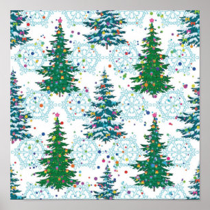 Poster Motif de Noël