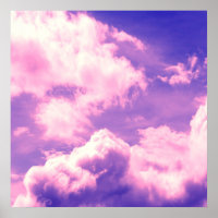 Motif de nuages de nébuleuse rose Abstrait