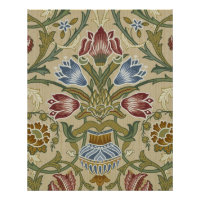 Motif de papier peint floral Brocade de William Mo