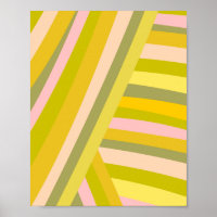 Motif de rayures Citrus modernes