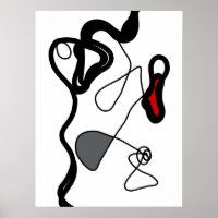 Motif de rétention : Abstrait noir, blanc, gris et