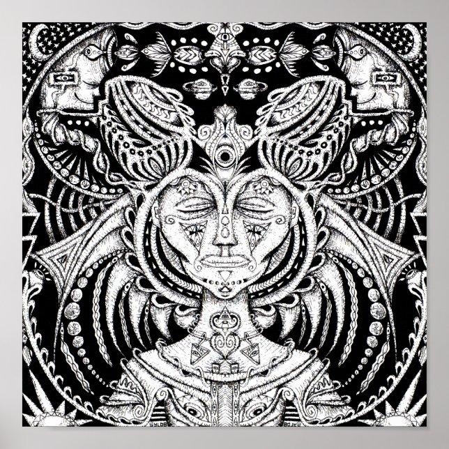 Poster Motif de sommeil (Devant)