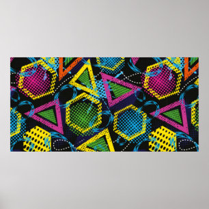 Poster Motif de sport grunge abstrait pour enfants. S