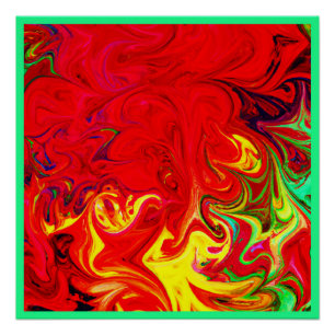 Poster Motif d'éclatement de couleur énergétique