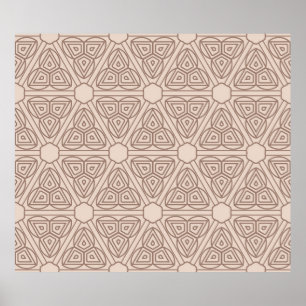Poster motif décoratif géométrique sans couture. illustra