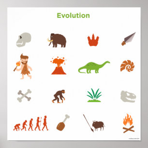 Poster Motif d'évolution