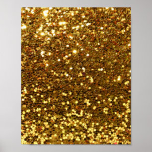 Poster Motif d'impression Gold Glitz Diamonds
