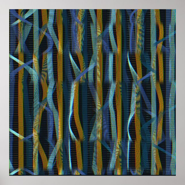 Poster Motif d'onde quantique  (Devant)