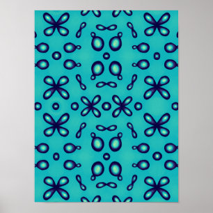 Poster Motif d'orbitales atomiques de chimie organique
