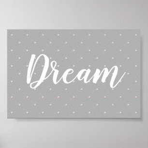 Poster Motif Dream Pastel Dot