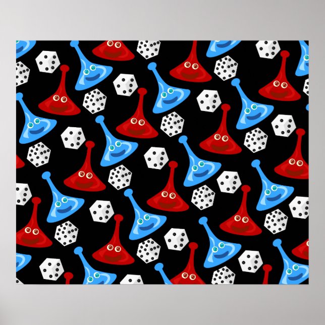 Poster Motif du divertissement et des jeux (Devant)